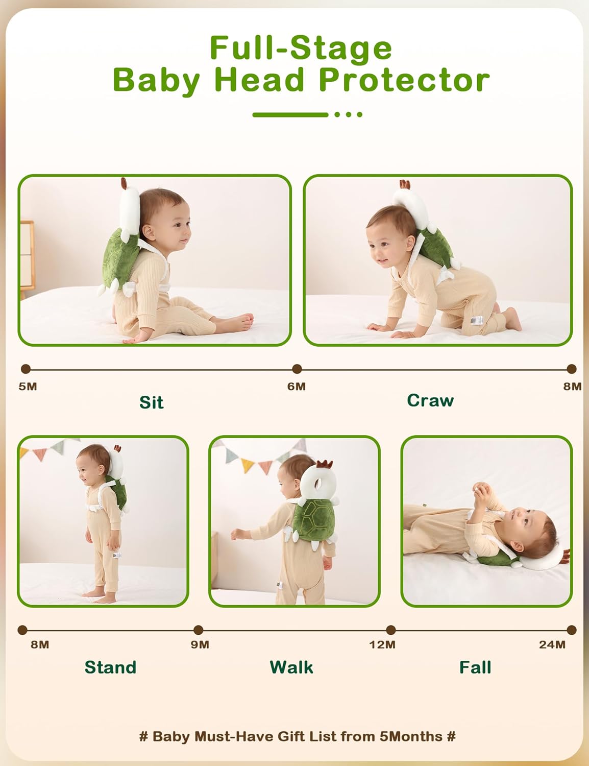 Frog Baby Head Protector