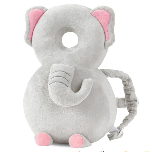Grey Elephant Baby Head Protector
