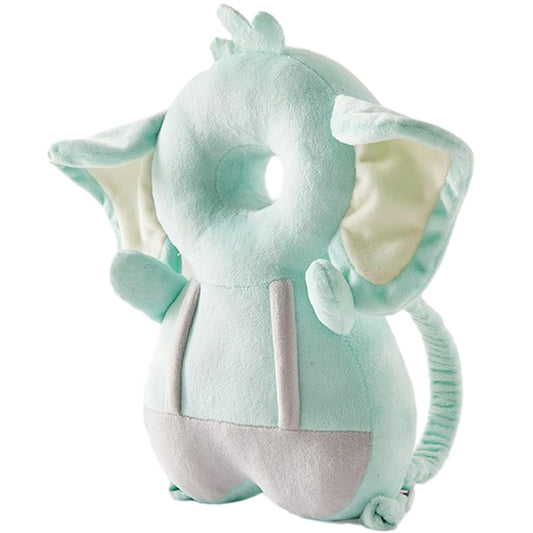 Green Elephant Baby Head Protector